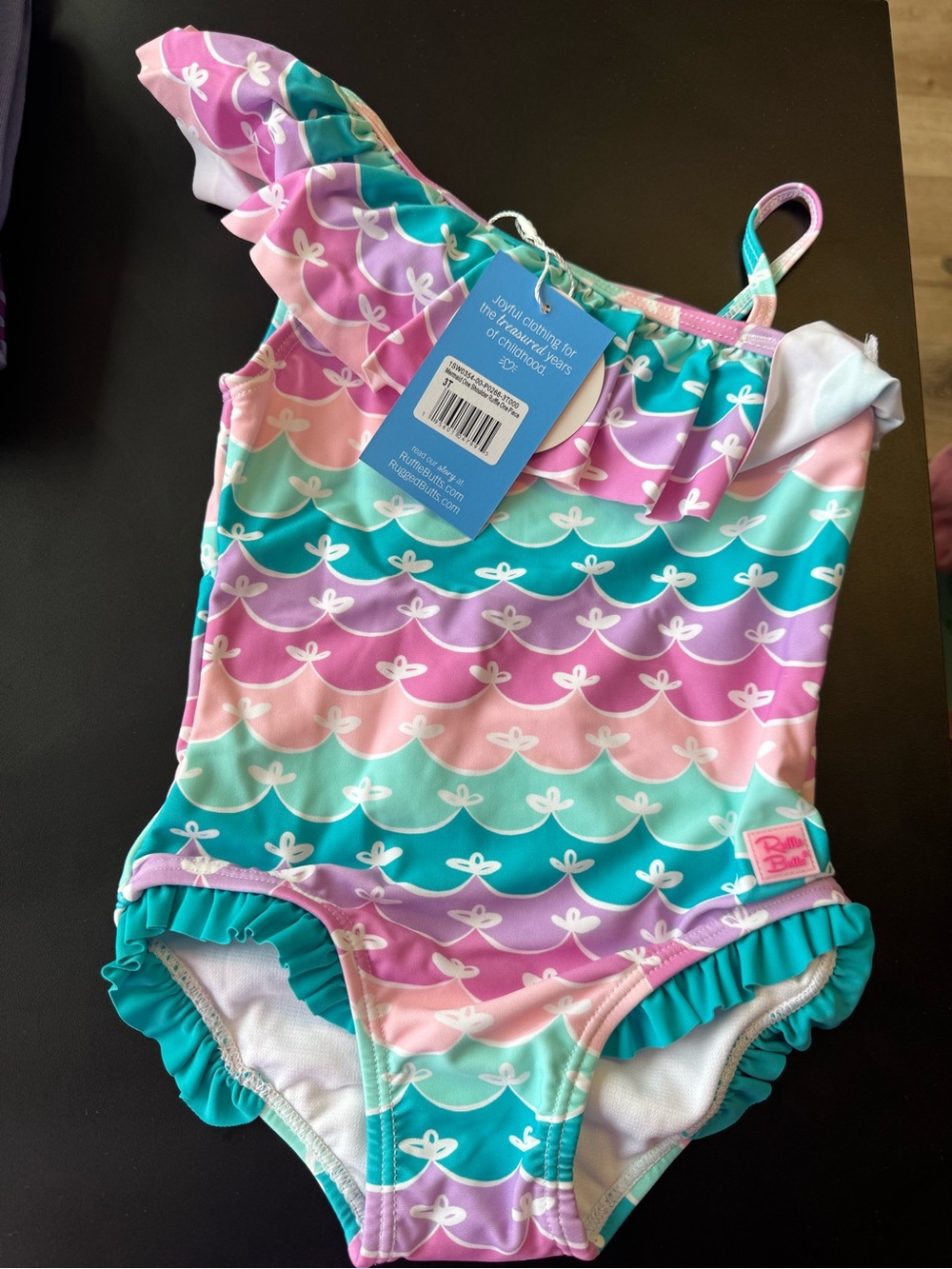 Ruffle Butts One-Shoulder Ruffle Swimsuit Girl’s Size 3T